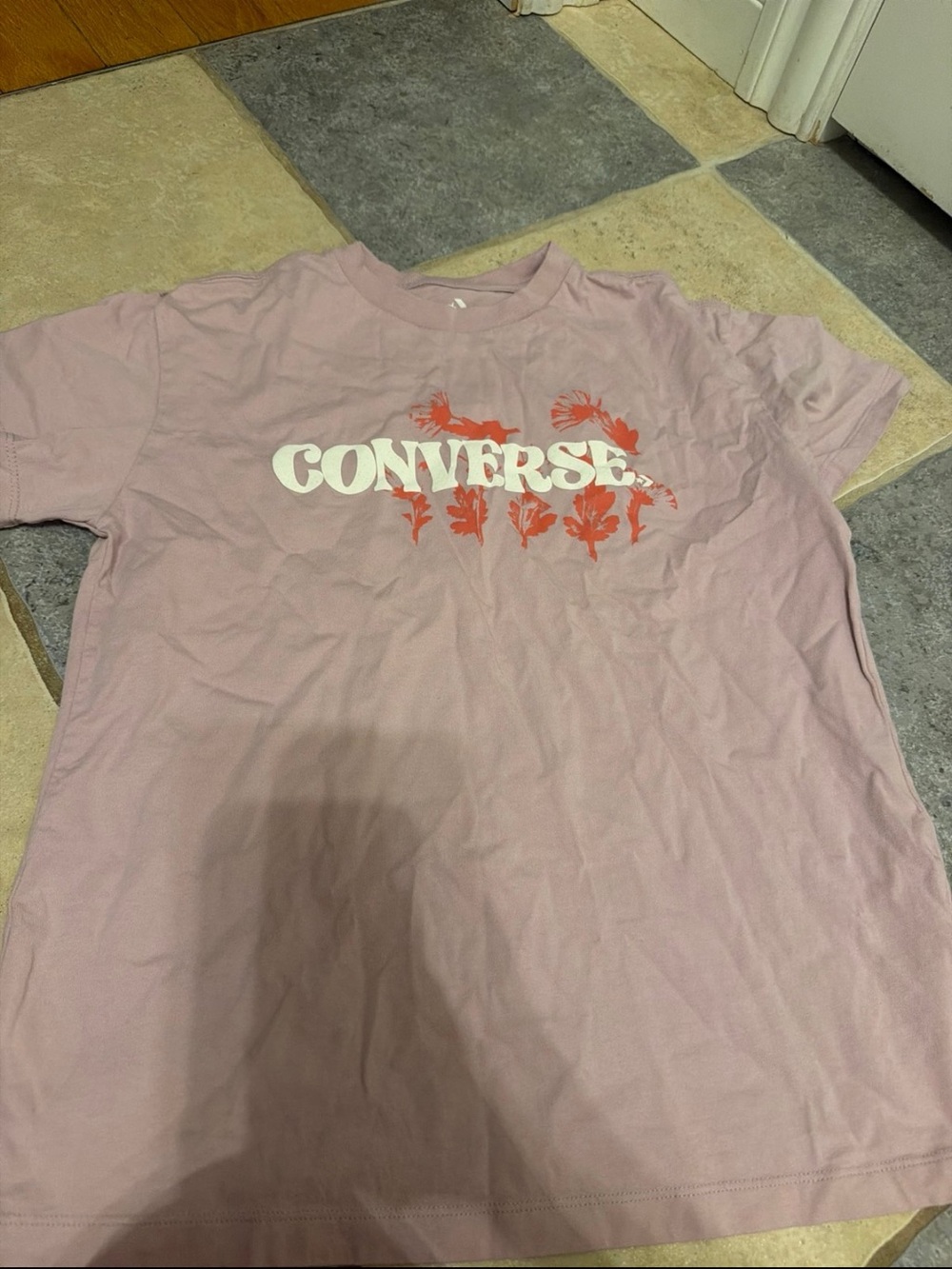 Converse Pink Logo Tee